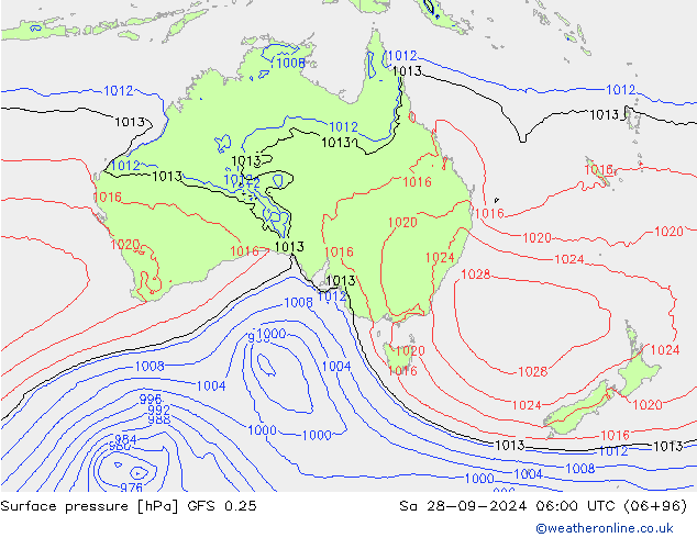 GFS 0.25: Sáb 28.09.2024 06 UTC