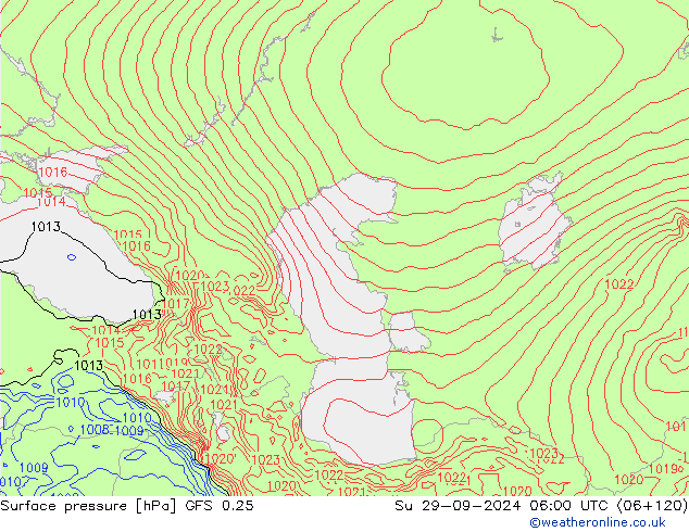 GFS 0.25:  29.09.2024 06 UTC