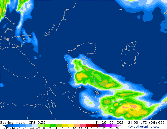 Soaring Index GFS 0.25 Th 26.09.2024 21 UTC