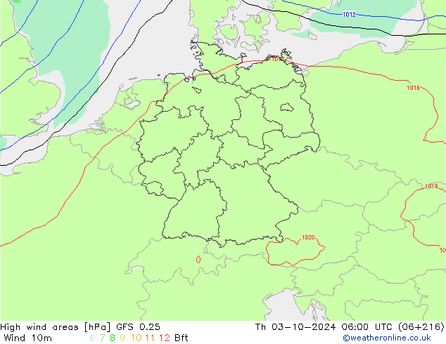 High wind areas GFS 0.25 Th 03.10.2024 06 UTC