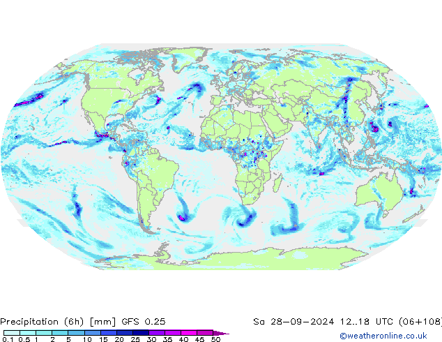 Z500/Regen(+SLP)/Z850 GFS 0.25 za 28.09.2024 18 UTC