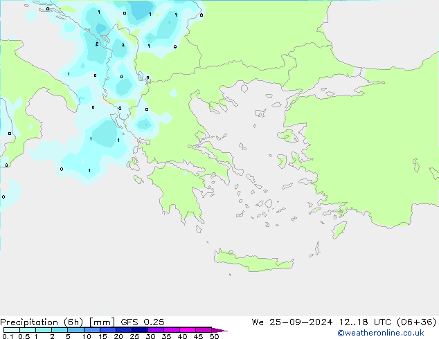 Z500/Rain (+SLP)/Z850 GFS 0.25 mer 25.09.2024 18 UTC