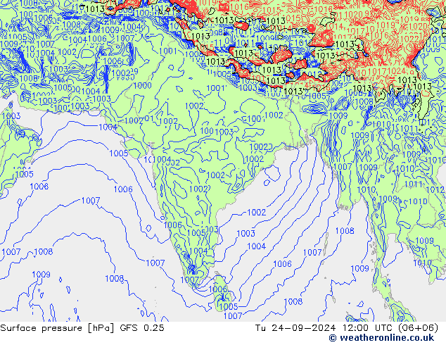 GFS 0.25: Sa 24.09.2024 12 UTC