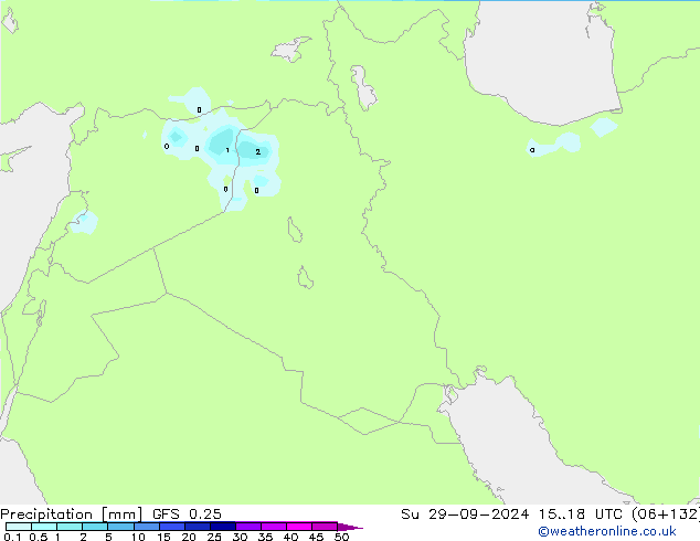 Precipitation GFS 0.25 Su 29.09.2024 18 UTC