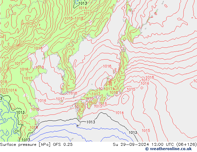 GFS 0.25: Вс 29.09.2024 12 UTC