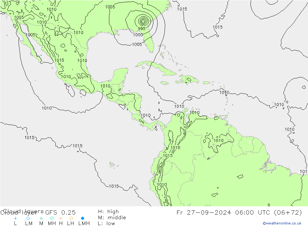 Chmura warstwa GFS 0.25 pt. 27.09.2024 06 UTC