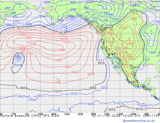 GFS 0.25: Tu 01.10.2024 12 UTC