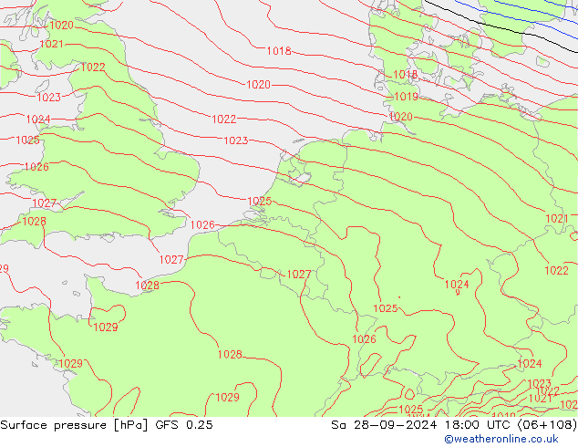 GFS 0.25: Sa 28.09.2024 18 UTC