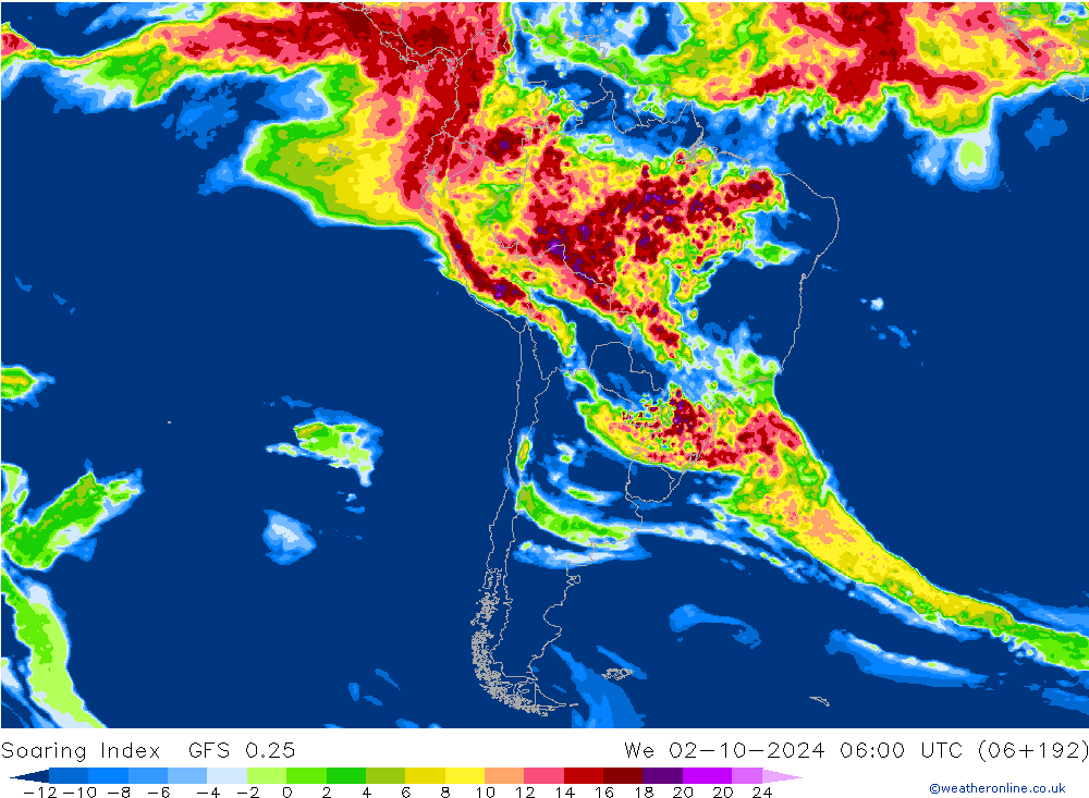 Soaring Index GFS 0.25  02.10.2024 06 UTC