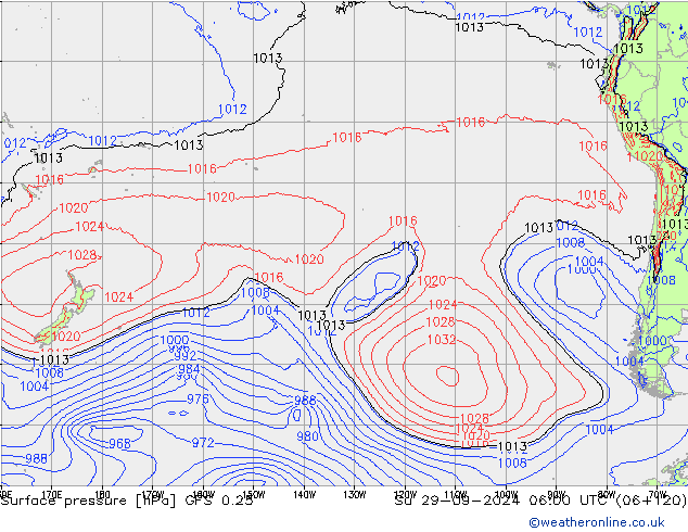 GFS 0.25: dom 29.09.2024 06 UTC