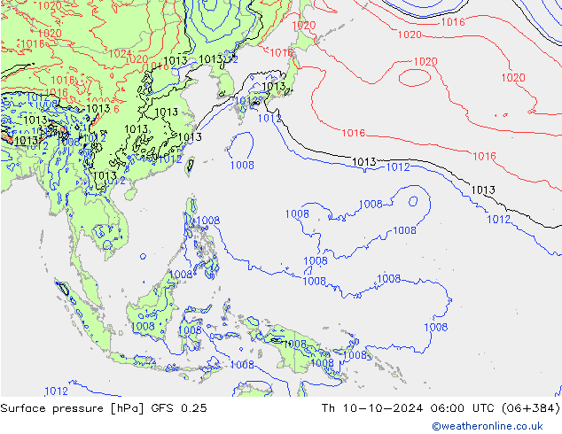 GFS 0.25: Th 10.10.2024 06 UTC