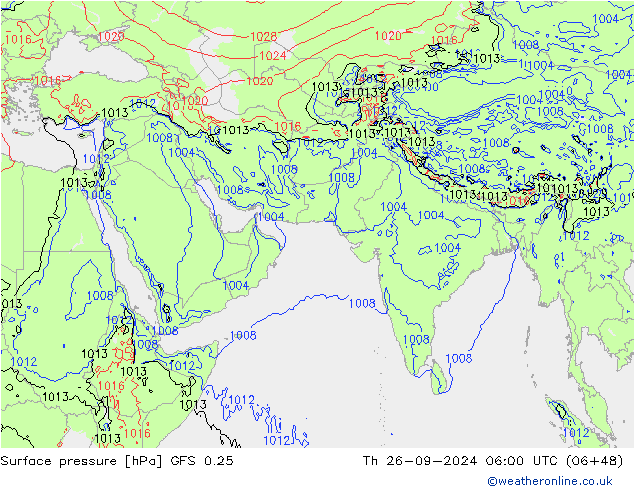 GFS 0.25: Th 26.09.2024 06 UTC