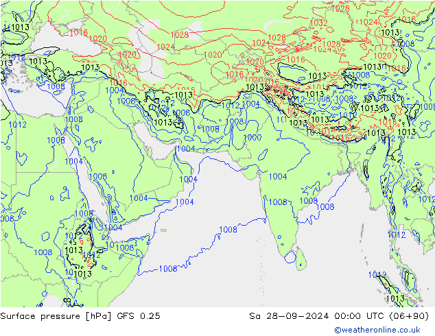 GFS 0.25: So 28.09.2024 00 UTC