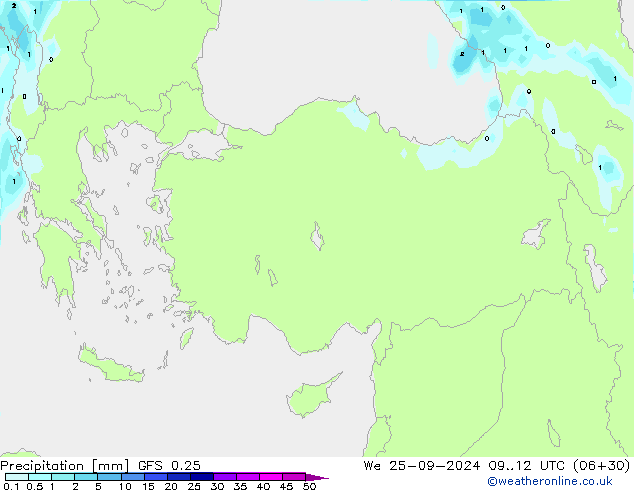 GFS 0.25: We 25.09.2024 12 UTC