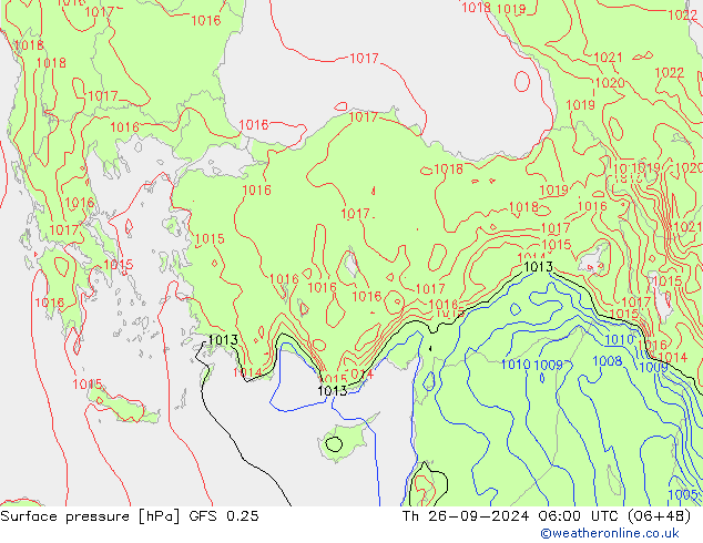 GFS 0.25: Do 26.09.2024 06 UTC