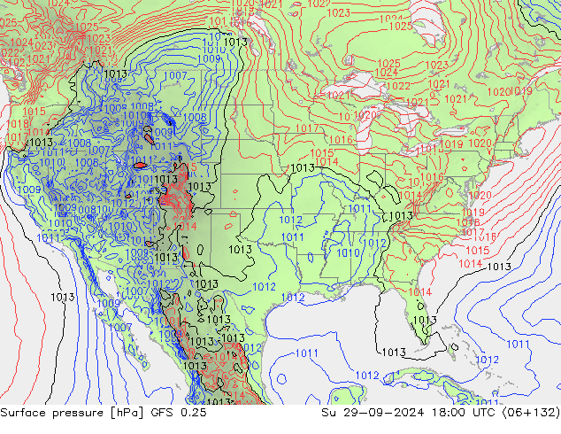 GFS 0.25: Ne 29.09.2024 18 UTC