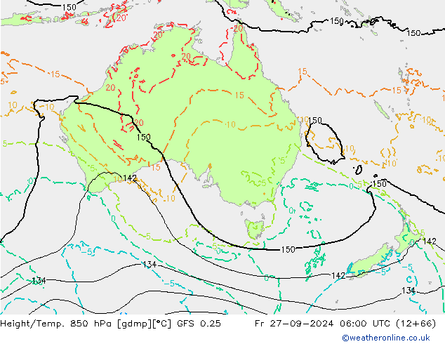 Z500/Regen(+SLP)/Z850 GFS 0.25 vr 27.09.2024 06 UTC