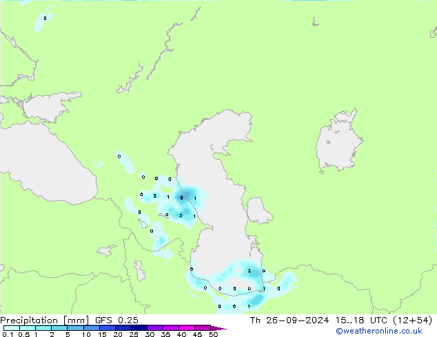 GFS 0.25: Qui 26.09.2024 18 UTC