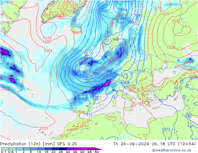  (12h) GFS 0.25  26.09.2024 18 UTC