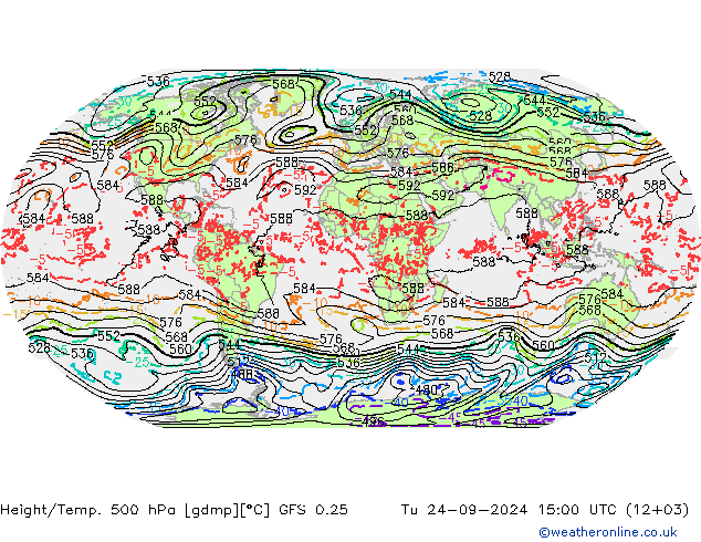 Z500/Regen(+SLP)/Z850 GFS 0.25 di 24.09.2024 15 UTC