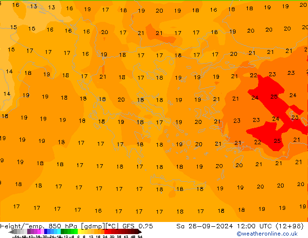 Z500/Rain (+SLP)/Z850 GFS 0.25 Sa 28.09.2024 12 UTC