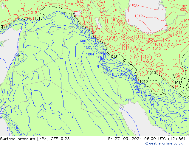 GFS 0.25: Fr 27.09.2024 06 UTC