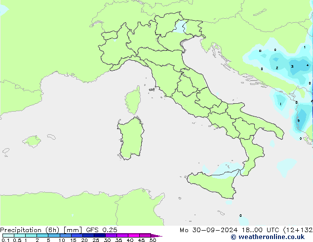 Z500/Rain (+SLP)/Z850 GFS 0.25 пн 30.09.2024 00 UTC