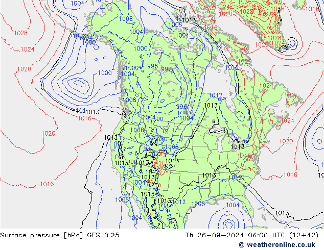 GFS 0.25: do 26.09.2024 06 UTC