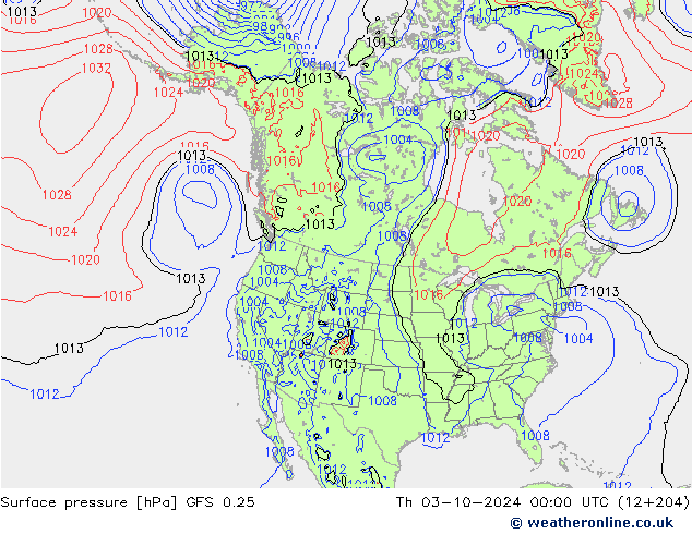 GFS 0.25: Th 03.10.2024 00 UTC