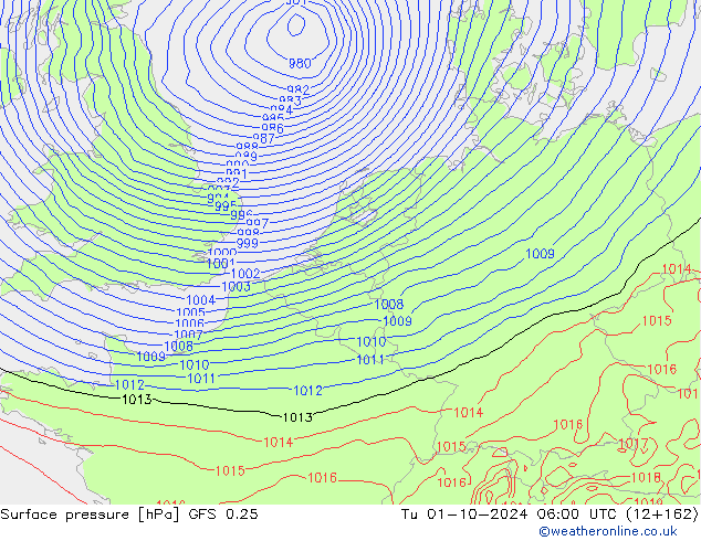 GFS 0.25:  01.10.2024 06 UTC