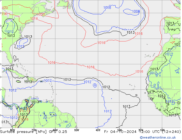 GFS 0.25: Cu 04.10.2024 12 UTC