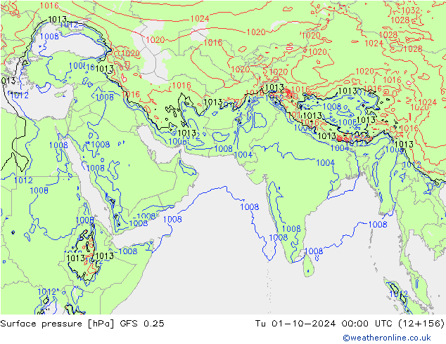 GFS 0.25: Tu 01.10.2024 00 UTC