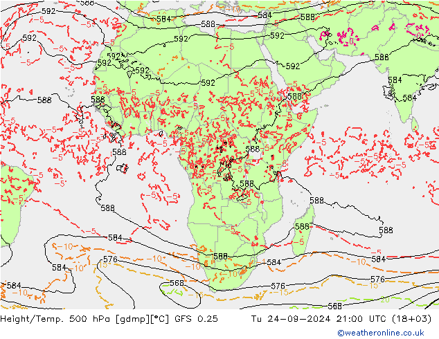 Z500/Rain (+SLP)/Z850 GFS 0.25 mar 24.09.2024 21 UTC