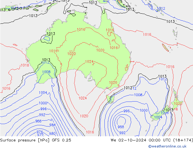 GFS 0.25:  02.10.2024 00 UTC