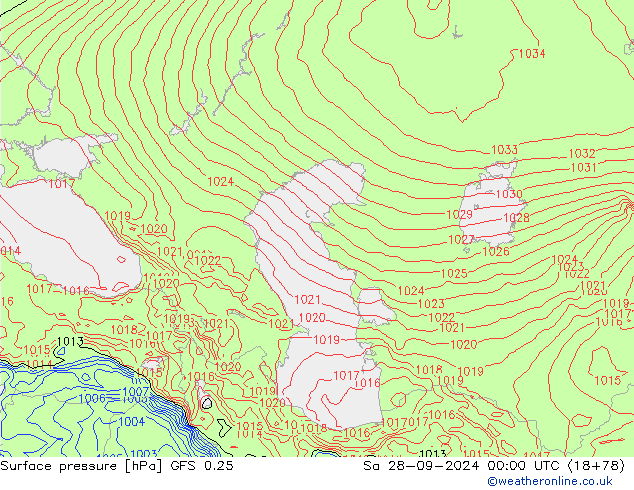 GFS 0.25: Sa 28.09.2024 00 UTC