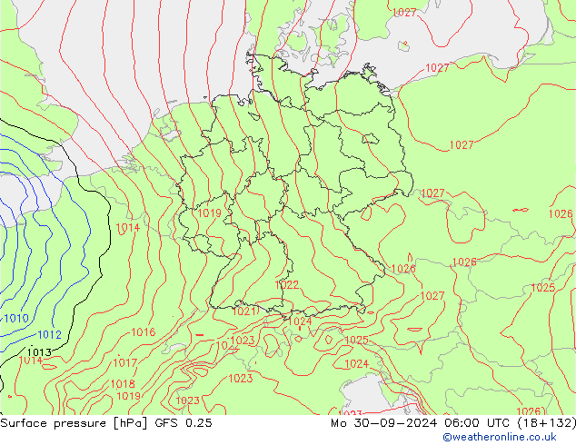 GFS 0.25: ma 30.09.2024 06 UTC