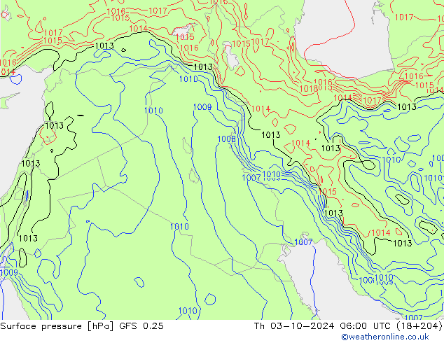 GFS 0.25: Th 03.10.2024 06 UTC