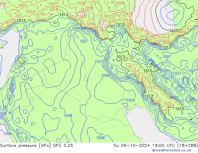 GFS 0.25: Su 06.10.2024 18 UTC