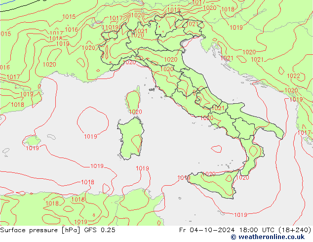 GFS 0.25: Fr 04.10.2024 18 UTC