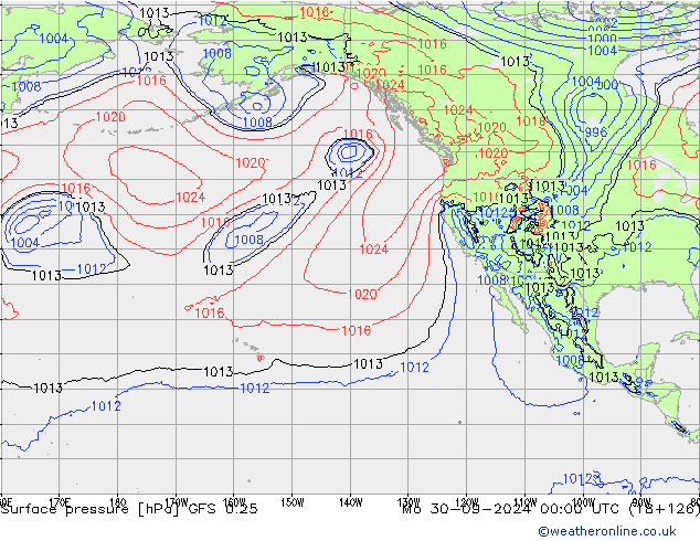 GFS 0.25: Mo 30.09.2024 00 UTC