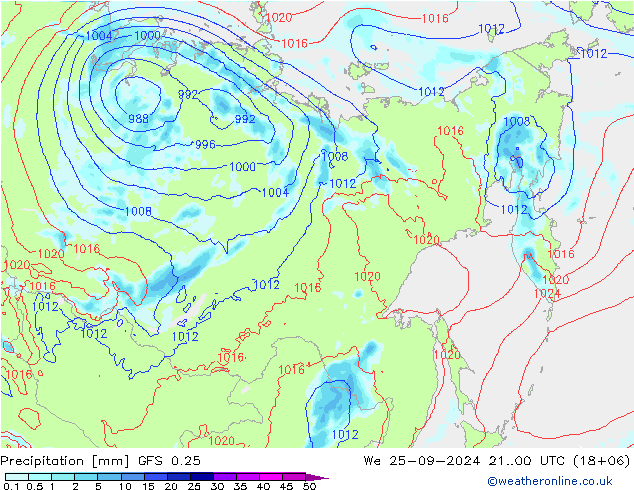 GFS 0.25: We 25.09.2024 00 UTC