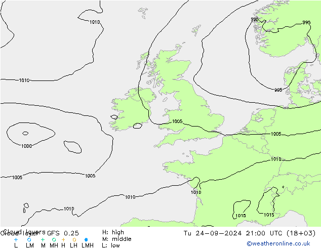 Cloud layer GFS 0.25 mar 24.09.2024 21 UTC