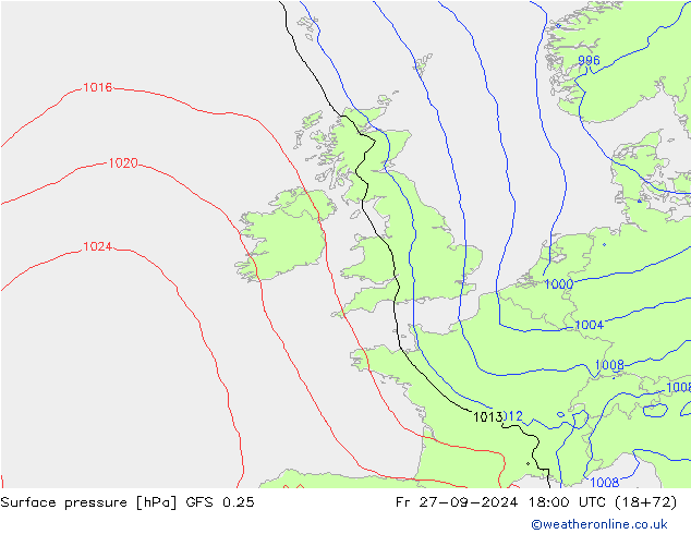 GFS 0.25:  27.09.2024 18 UTC