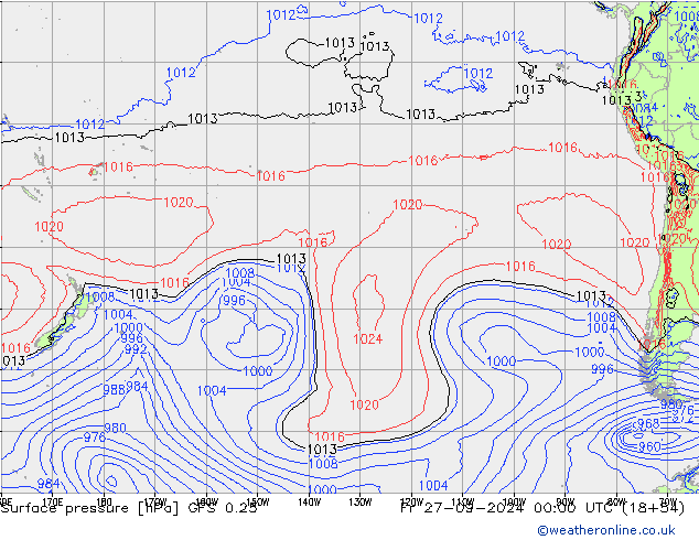 GFS 0.25:  27.09.2024 00 UTC