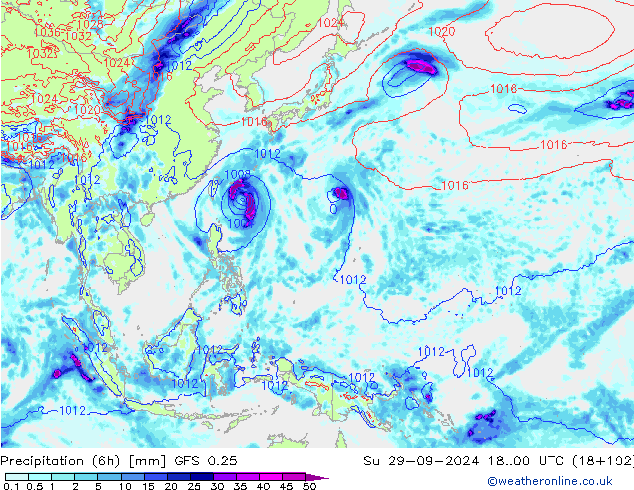  (6h) GFS 0.25  29.09.2024 00 UTC