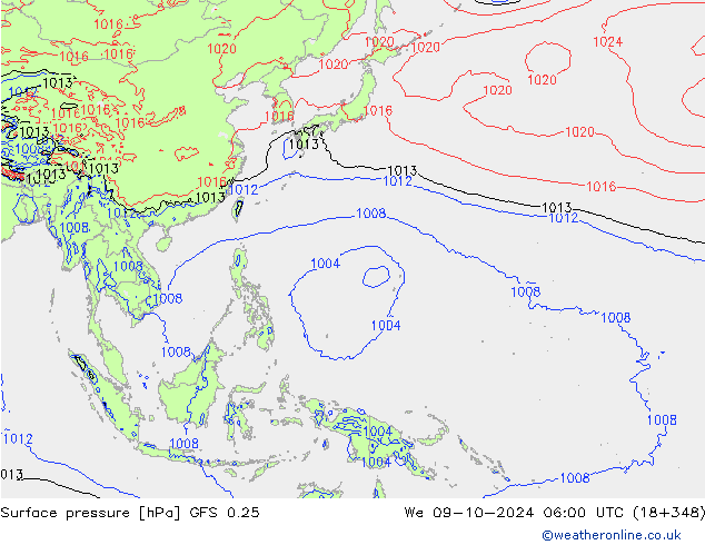 GFS 0.25: We 09.10.2024 06 UTC