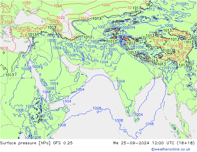 GFS 0.25: ср 25.09.2024 12 UTC