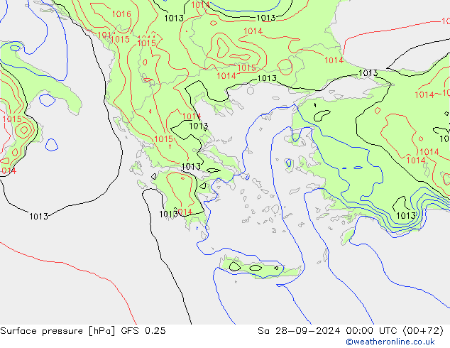 GFS 0.25: sam 28.09.2024 00 UTC