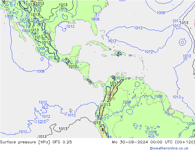 GFS 0.25: Mo 30.09.2024 00 UTC