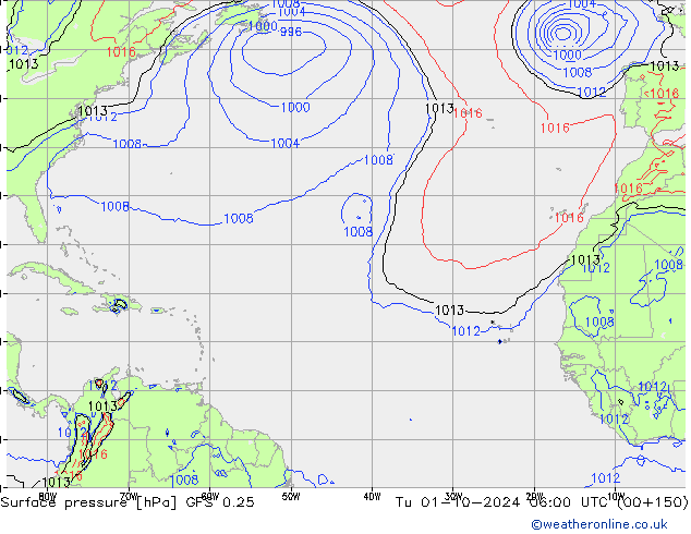 GFS 0.25: Sa 01.10.2024 06 UTC